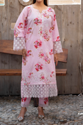 Floral Fantasy 3 Piece Unstitched Chikankari Suit