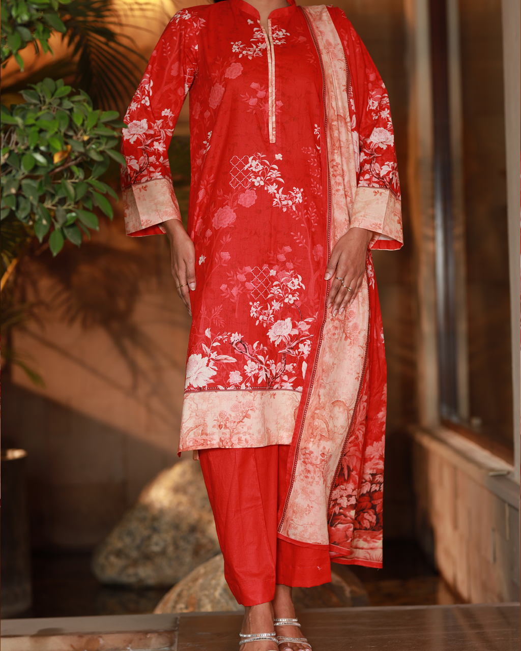 Blossomscape Lawn Digital Print 3 Piece Unstitched Suit