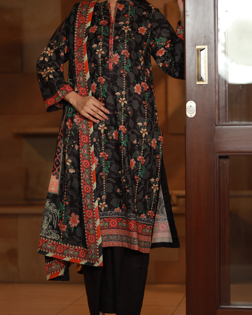 Midnight Hues  Lawn Digital Print 3 Piece Unstitched Suit