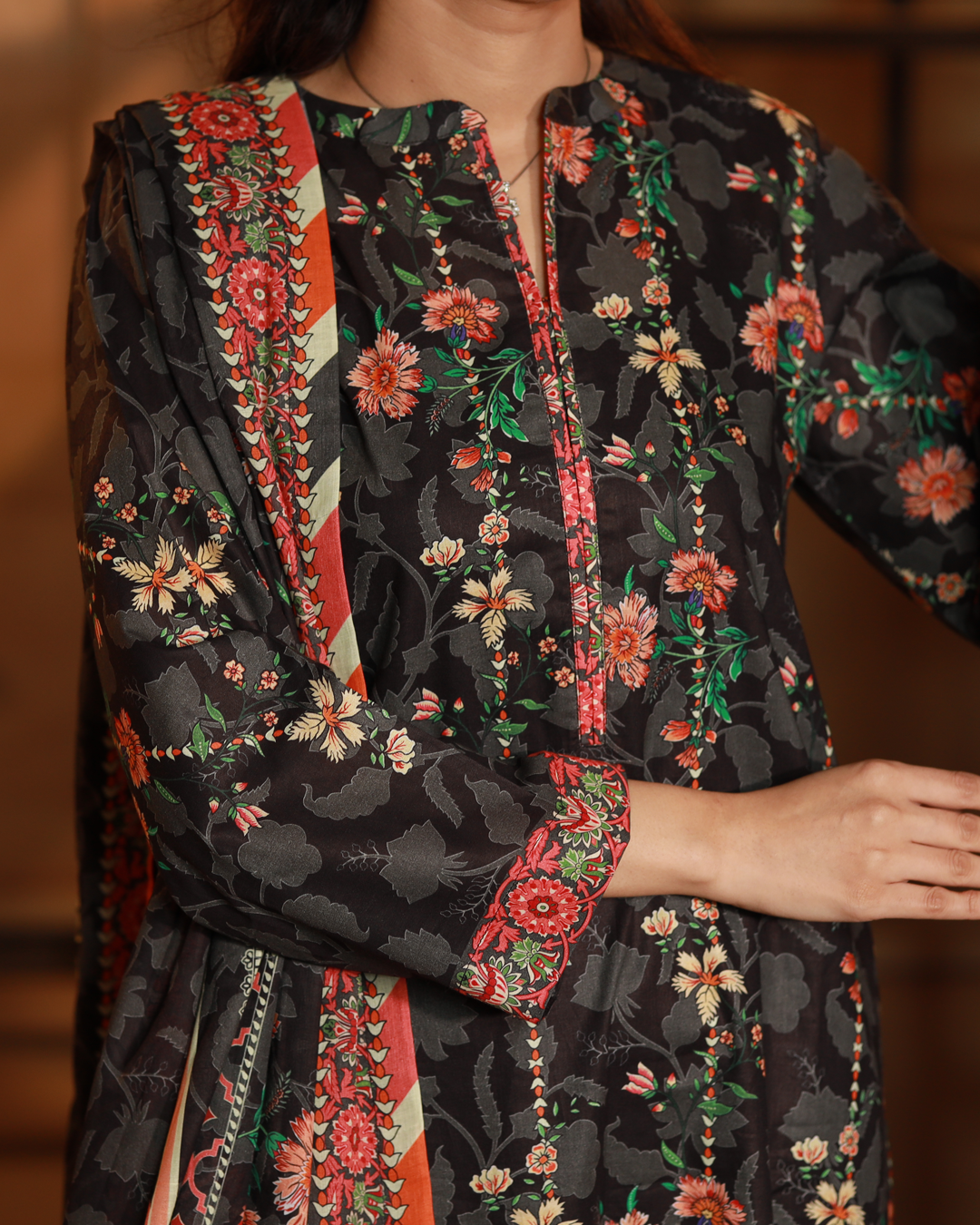 Midnight Hues  Lawn Digital Print 3 Piece Unstitched Suit