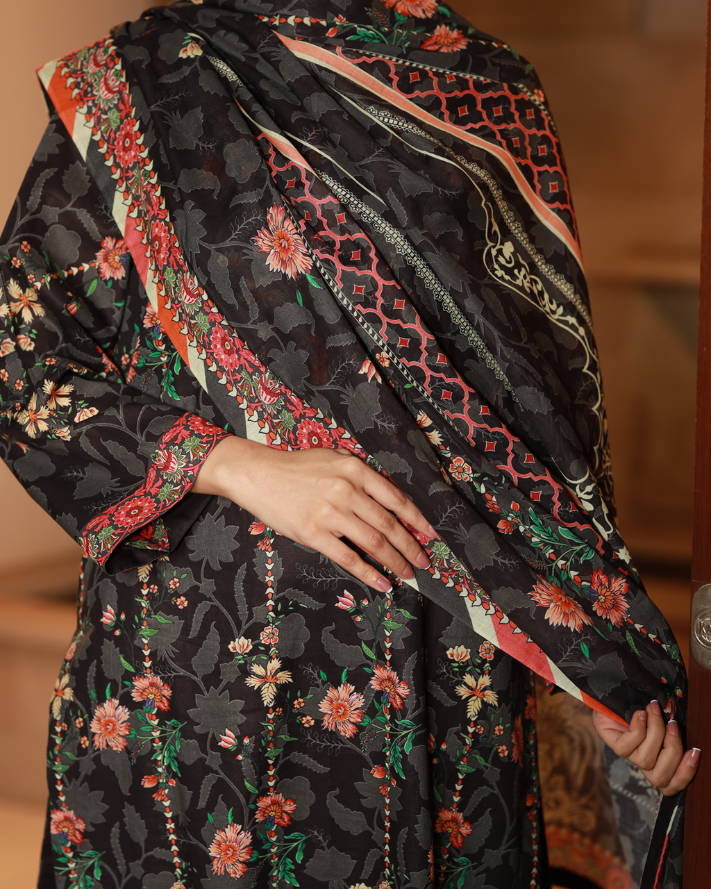 Midnight Hues  Lawn Digital Print 3 Piece Unstitched Suit