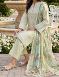 Petal Thread 3 Piece Unstitched Embroidered Cotton Lawn