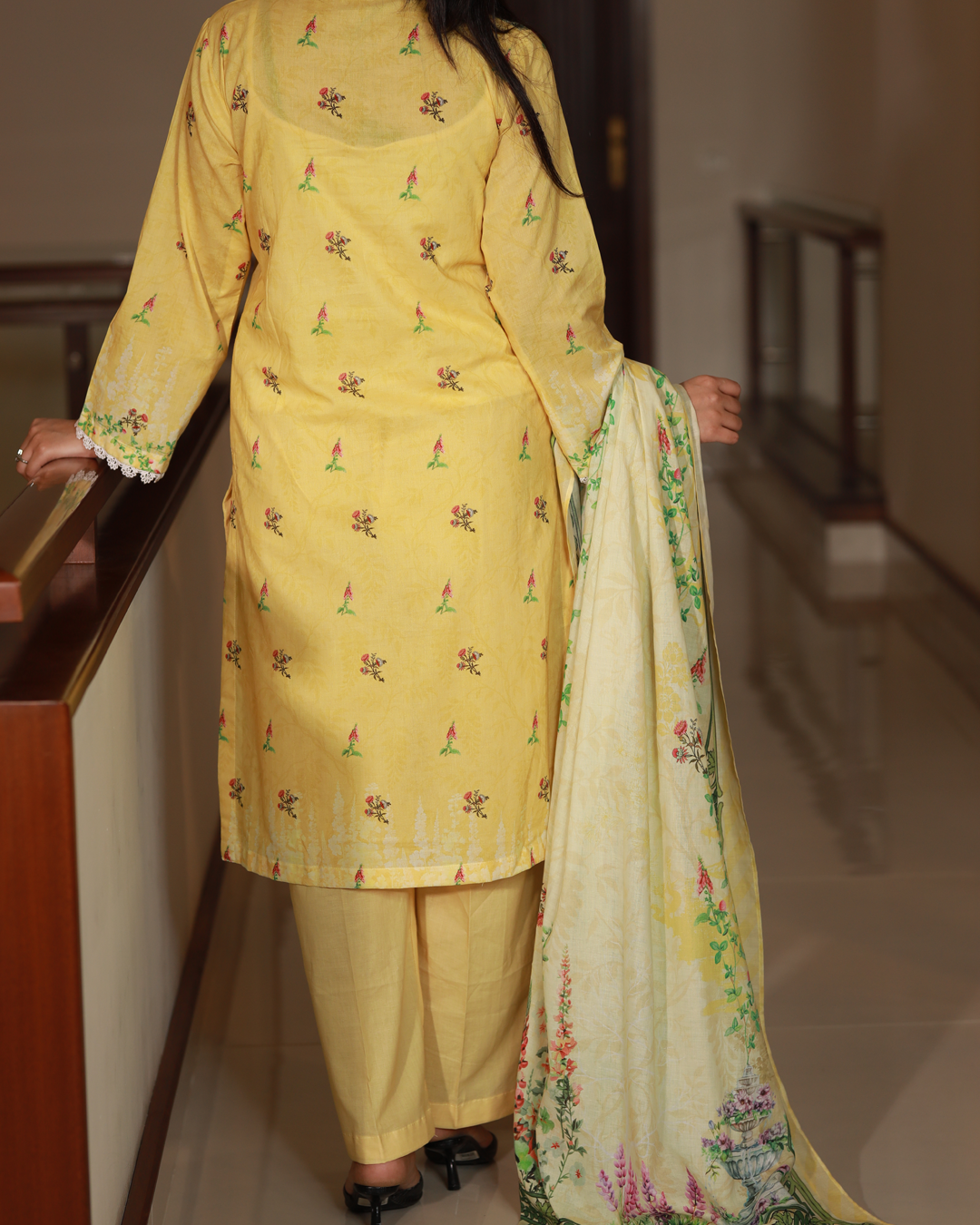 Sunshine Garden Lawn Digital Print 3 Piece Unstitched Suit