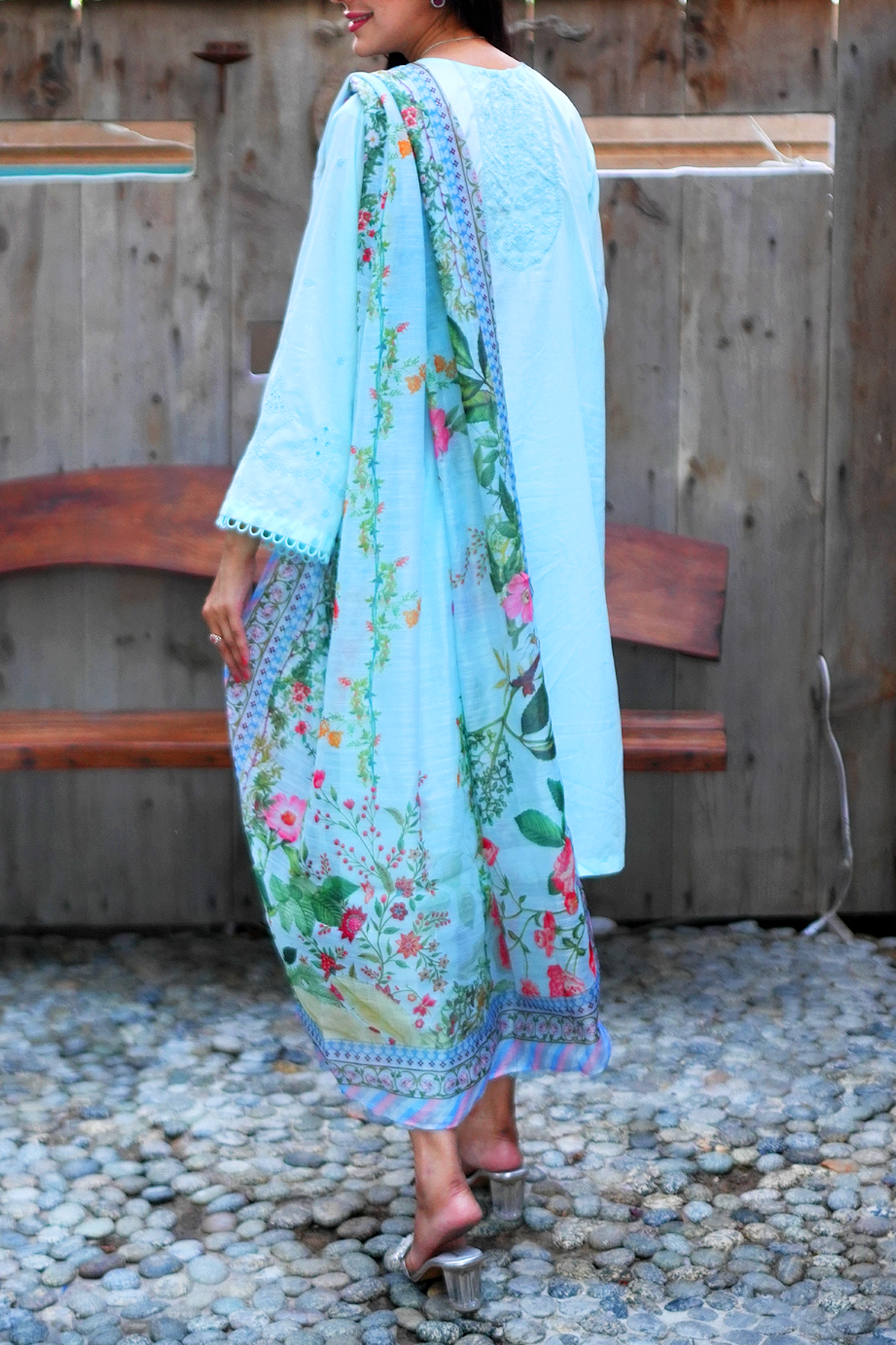 Cool Breeze 3 Piece Unstitched Embroidered Cotton Lawn
