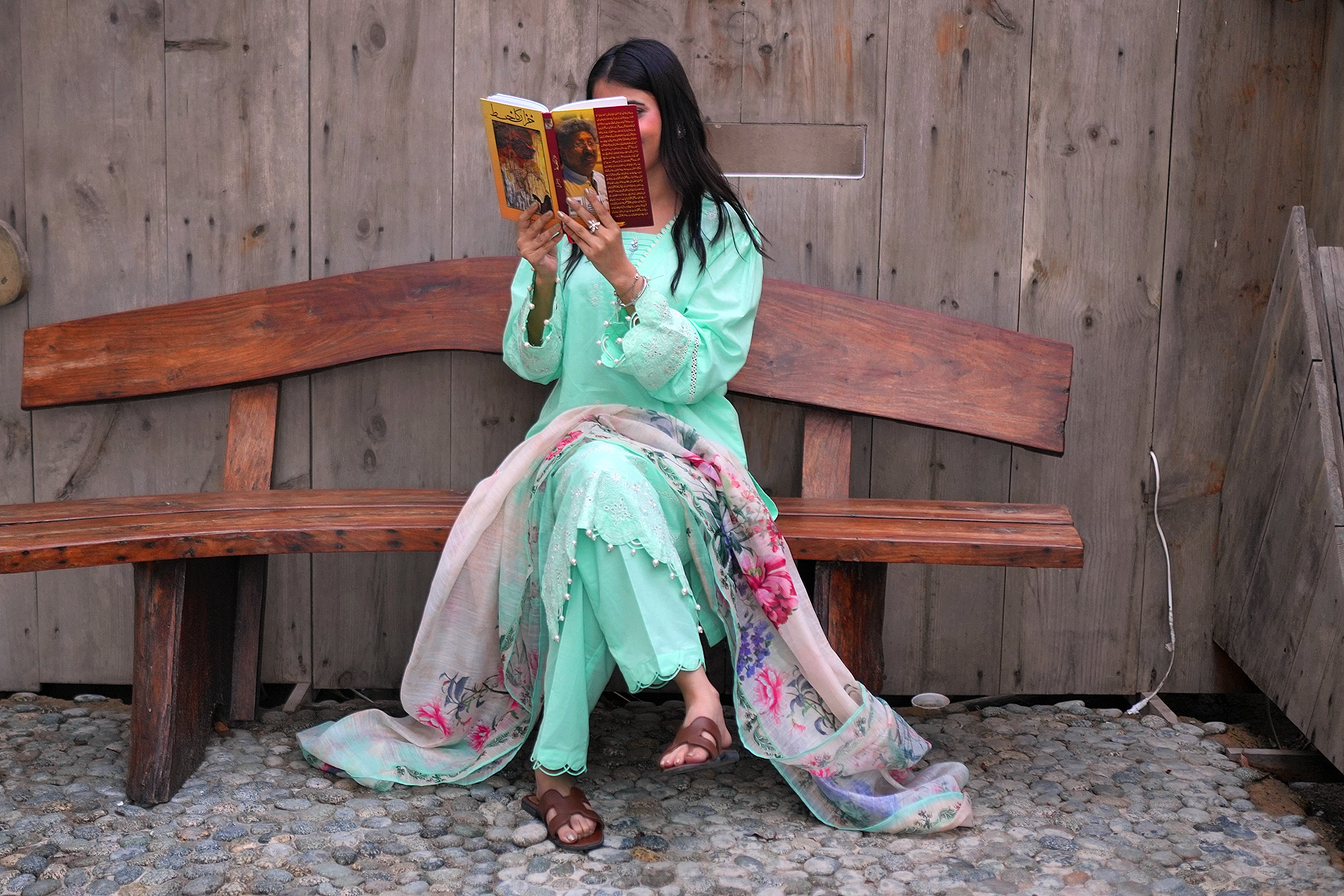 Willow Green 3 Piece Unstitched Embroidered Cotton Lawn