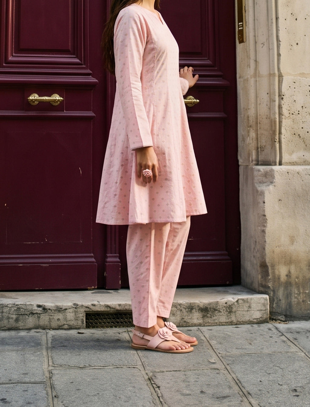 SAKURA- SELF JACQUARD SOLIDS
