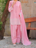 Blush Reverie 3 Piece Unstitched Embroidered Cotton Lawn