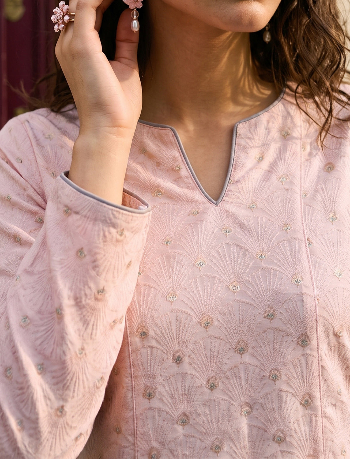 SAKURA- SELF JACQUARD SOLIDS