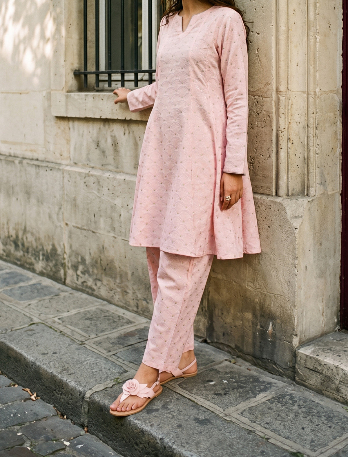 SAKURA- SELF JACQUARD SOLIDS