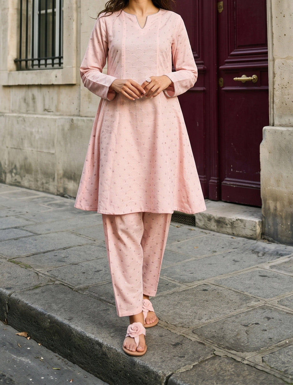 SAKURA- SELF JACQUARD SOLIDS