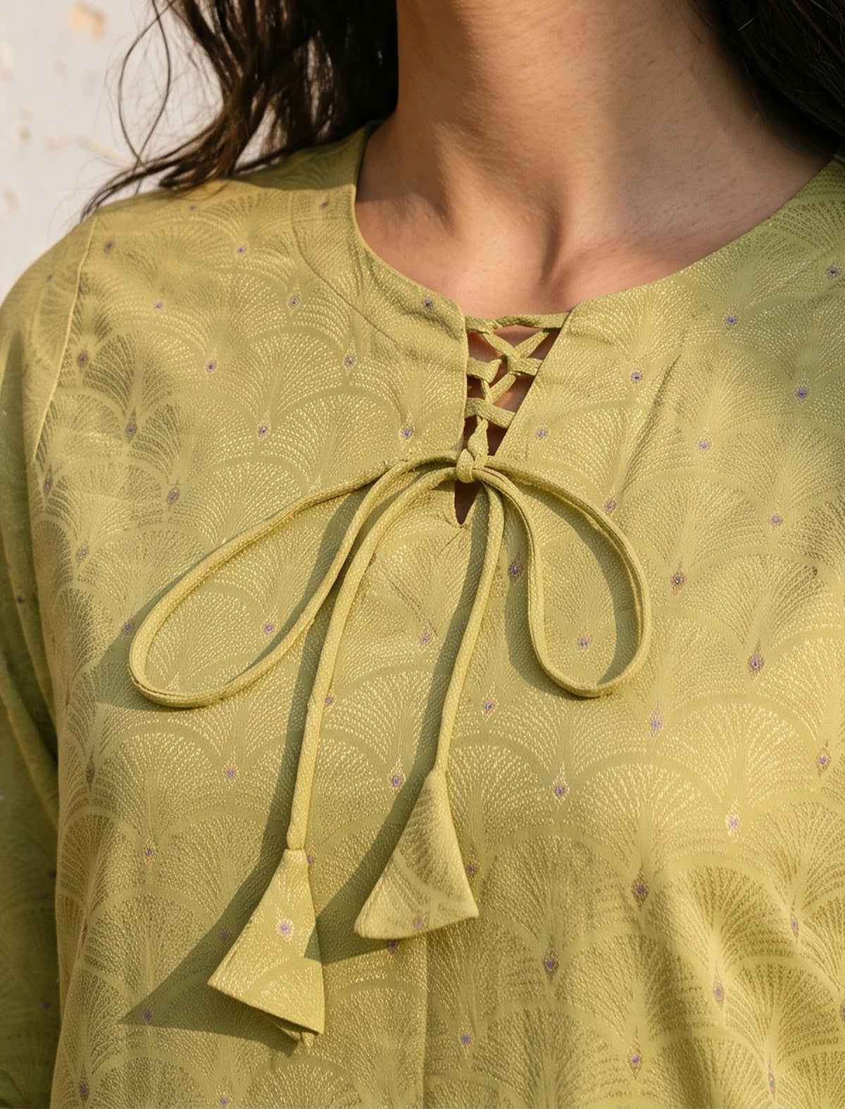 OCHRE- SELF JACQUARD SOLIDS